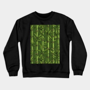 Bamboo forest in green Crewneck Sweatshirt